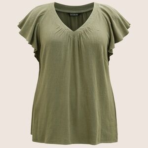 BLOOMCHIC Women's Olive Green Top